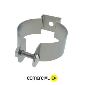 abraçadeira D com parafuso, ideal para indústria pesada
