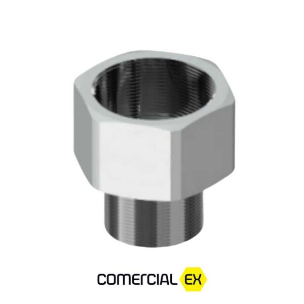 adaptador de rosca à prova de explosão, ideal para áreas classificadas com atmosferas explosivas