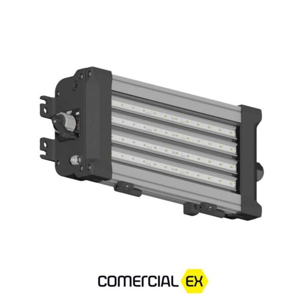 bloco autônomo de emergência led à prova de explosão, ideal para áreas classificadas com atmosferas explosivas zonas 1, 2, 21 e 22