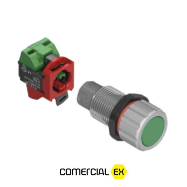 botão de impulso à prova de explosão, ideal para áreas classificadas com atmosferas explosivas