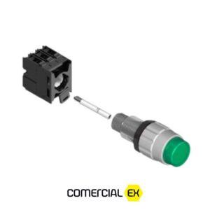 botão luminoso à prova de explosão, ideal para áreas classificadas com atmosferas explosivas