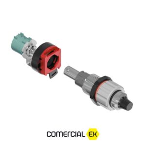 botão para potenciômetro multi-voltas à prova de explosão, ideal para áreas classificadas com atmosferas explosivas