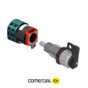chave comutadora com gaiola à prova de explosão, ideal para áreas classificadas com atmosferas explosivas