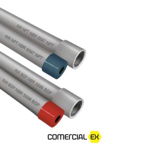 eletroduto rígido pesado NBR 5597 5598 à prova de explosão, ideal para áreas classificadas com atmosferas explosivas