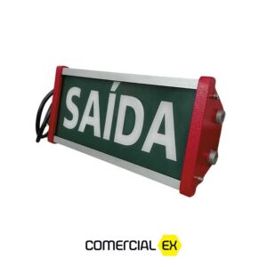 luminária de sinalização de emergência led prova de explosão, ideal para áreas classificadas com atmosferas explosivas