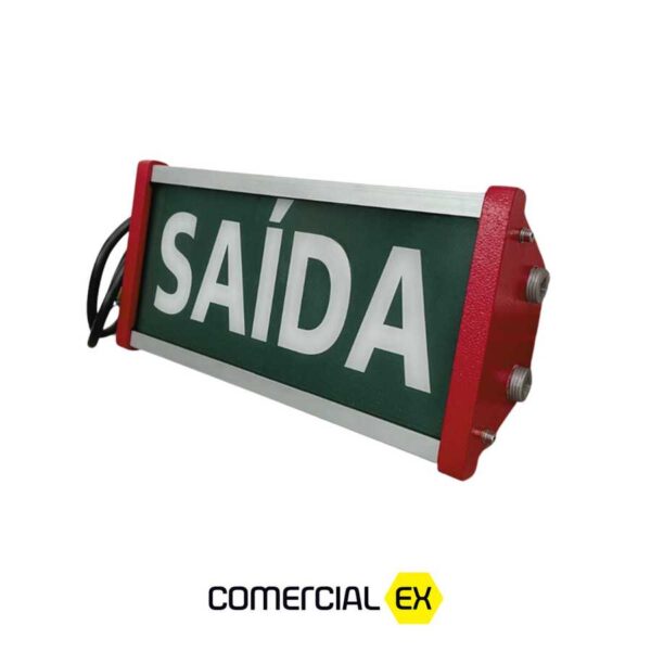 luminária de sinalização de emergência led prova de explosão, ideal para áreas classificadas com atmosferas explosivas