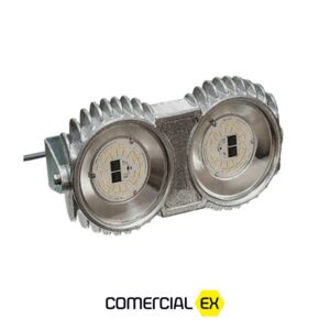 luminária industrial led à prova de explosão, ideal para áreas classificadas com atmosferas explosivas