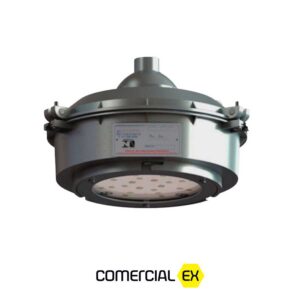luminária pendente redonda led à prova de explosão, ideal para áreas classificadas com atmosferas explosivas
