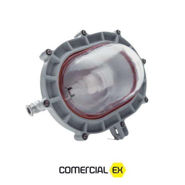 luminária tartaruga led à prova de explosão, ideal para áreas classificadas com atmosferas explosivas