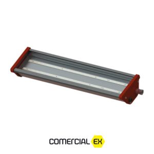 luminária linear de emergência led à prova de explosão, ideal para áreas classificadas com atmosferas explosivas