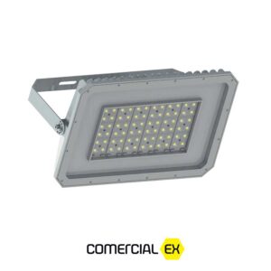 projetor led à prova de explosão zonas 1, 2, 21 e 22, ideal para áreas classificadas com atmosferas explosivas