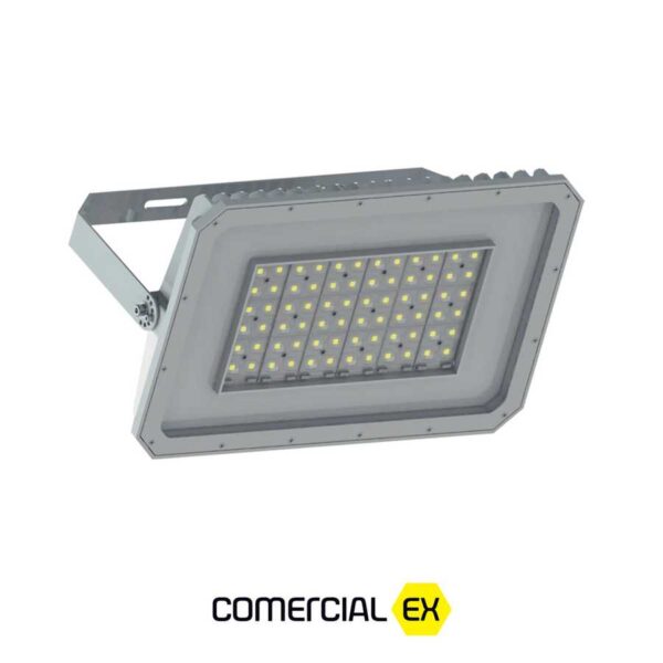 projetor led à prova de explosão zonas 1, 2, 21 e 22, ideal para áreas classificadas com atmosferas explosivas