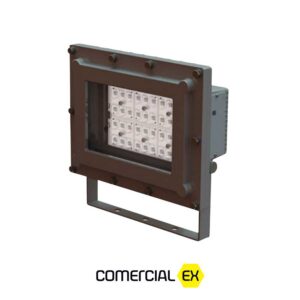 projetor led à prova de explosão zonas 1, 2, 21 e 22, ideal para áreas classificadas com atmosferas explosivas