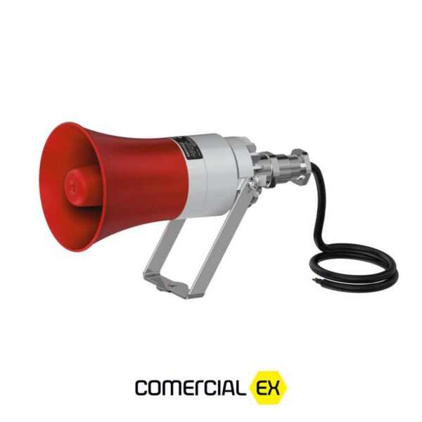 sirene à prova de explosão, ideal para áreas classificadas com atmosferas explosivas
