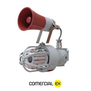 sistema áudio visual à prova de explosão, ideal para áreas classificadas com atmosferas explosivas