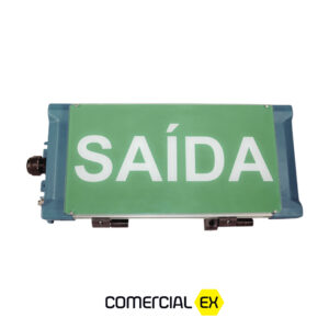 luminária de sinalização de emergência led prova de explosão, ideal para áreas classificadas com atmosferas explosivas