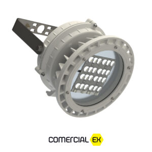 luminária redonda led à prova de explosão, ideal para áreas classificadas com atmosferas explosivas