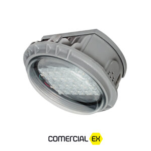 luminária redonda led à prova de explosão, ideal para áreas classificadas com atmosferas explosivas