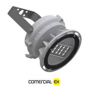 luminária redonda led à prova de explosão, ideal para áreas classificadas com atmosferas explosivas