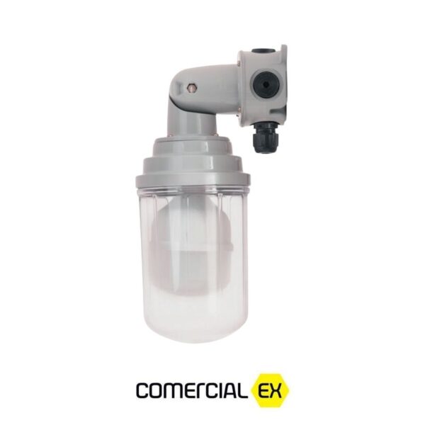 luminária articulada led à prova de explosão, ideal para áreas classificadas com atmosferas explosivas