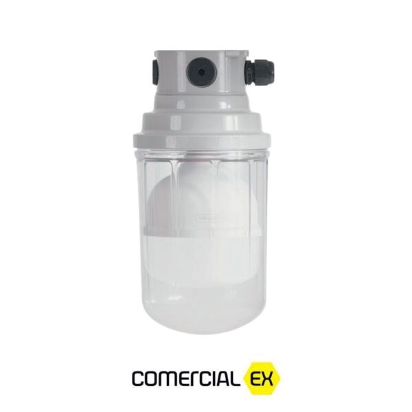 luminária plafonier led à prova de explosão, ideal para áreas classificadas com atmosferas explosivas