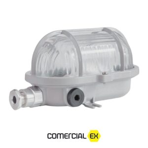 luminária tartaruga led à prova de explosão, ideal para áreas classificadas com atmosferas explosivas