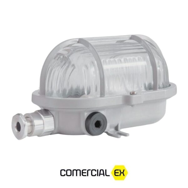 luminária tartaruga led à prova de explosão, ideal para áreas classificadas com atmosferas explosivas
