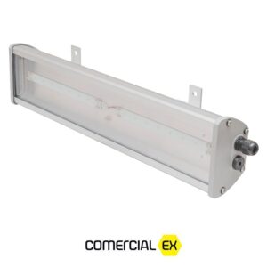 luminária linear de emergência led à prova de explosão, ideal para áreas classificadas com atmosferas explosivas